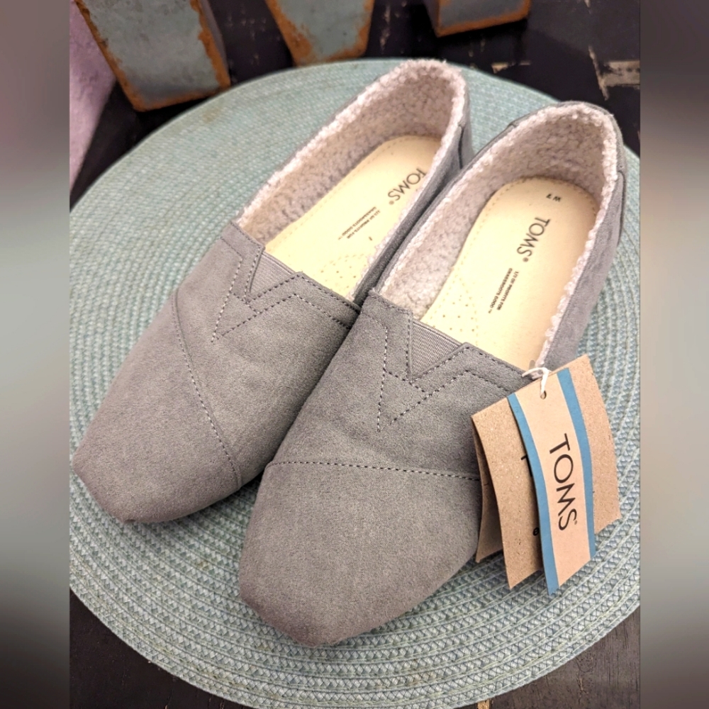 NWT/ TOMS Womens Alpargata Repreve Heavy Twill Slip On Flats Casual size 7